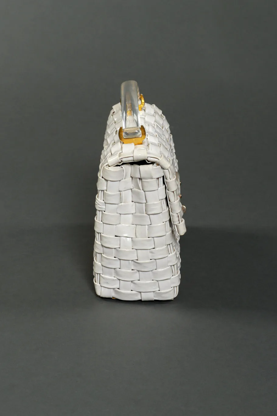 Woven Vinyl Handbag