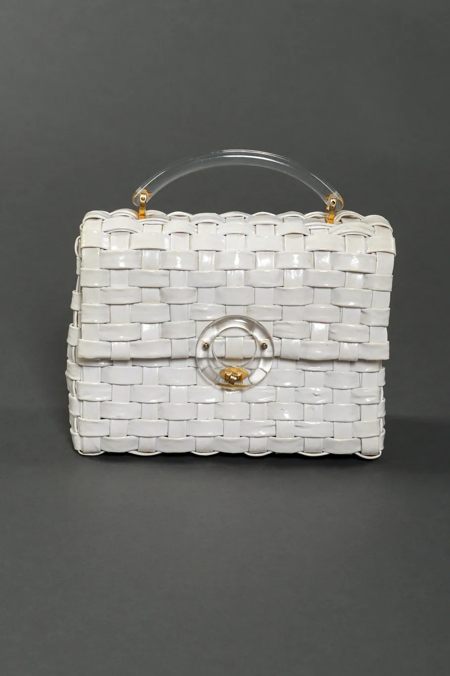 Woven Vinyl Handbag