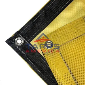 Yellow 10 oz. Heavy Duty Vinyl Coated Mesh Tarp by ShadeMax®