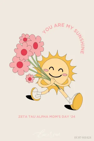 Zeta Tau Alpha East Central University Mom's Day T-Shirt
