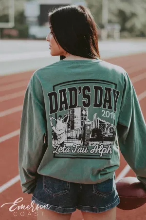 Zeta Tau Alpha Vintage Dad's Day Long Sleeve Tee