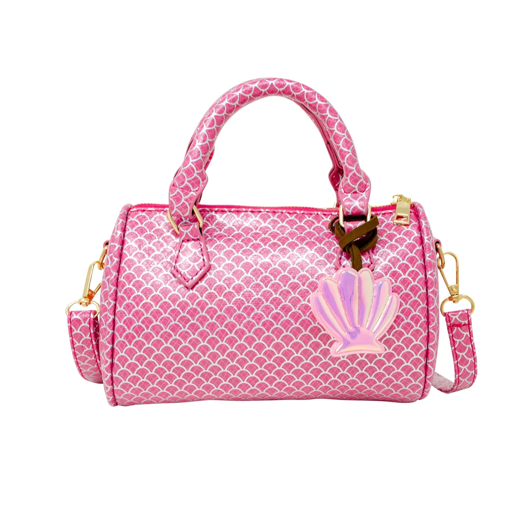 Zomi Gems Mermaid Scale Handbag - Pink